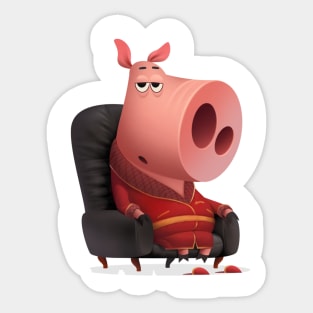 Piggy boss Sticker